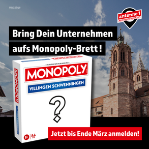 Villingen-Schwenningen bekommt eine neue Monopoly-Edition...