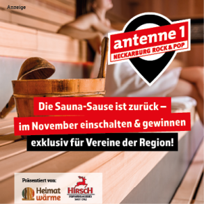 HEISS...! Das ist die antenne 1 Neckarburg Rock & Pop Sauna-Sause!